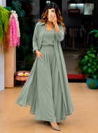Women's 3-Piece Co-Ord Set with Long Shrug
