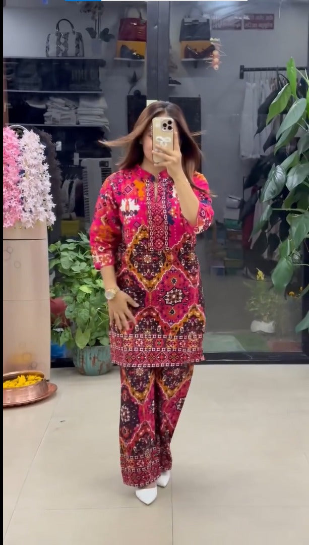 Premium Ethnic Printed Kurta Pant Set