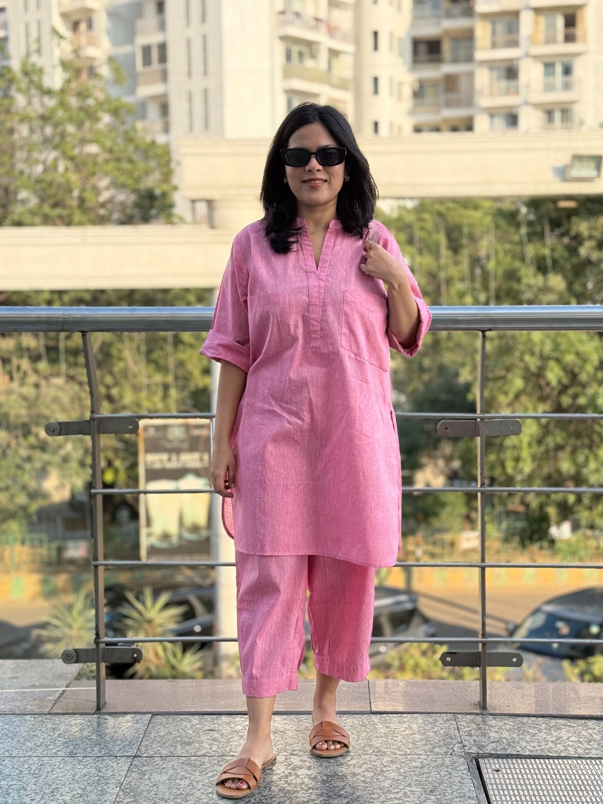 Premium Pure Cotton Ethnic Co-Ord Set – Breathable & Soft Luxury Kurta & Pants Ensemble