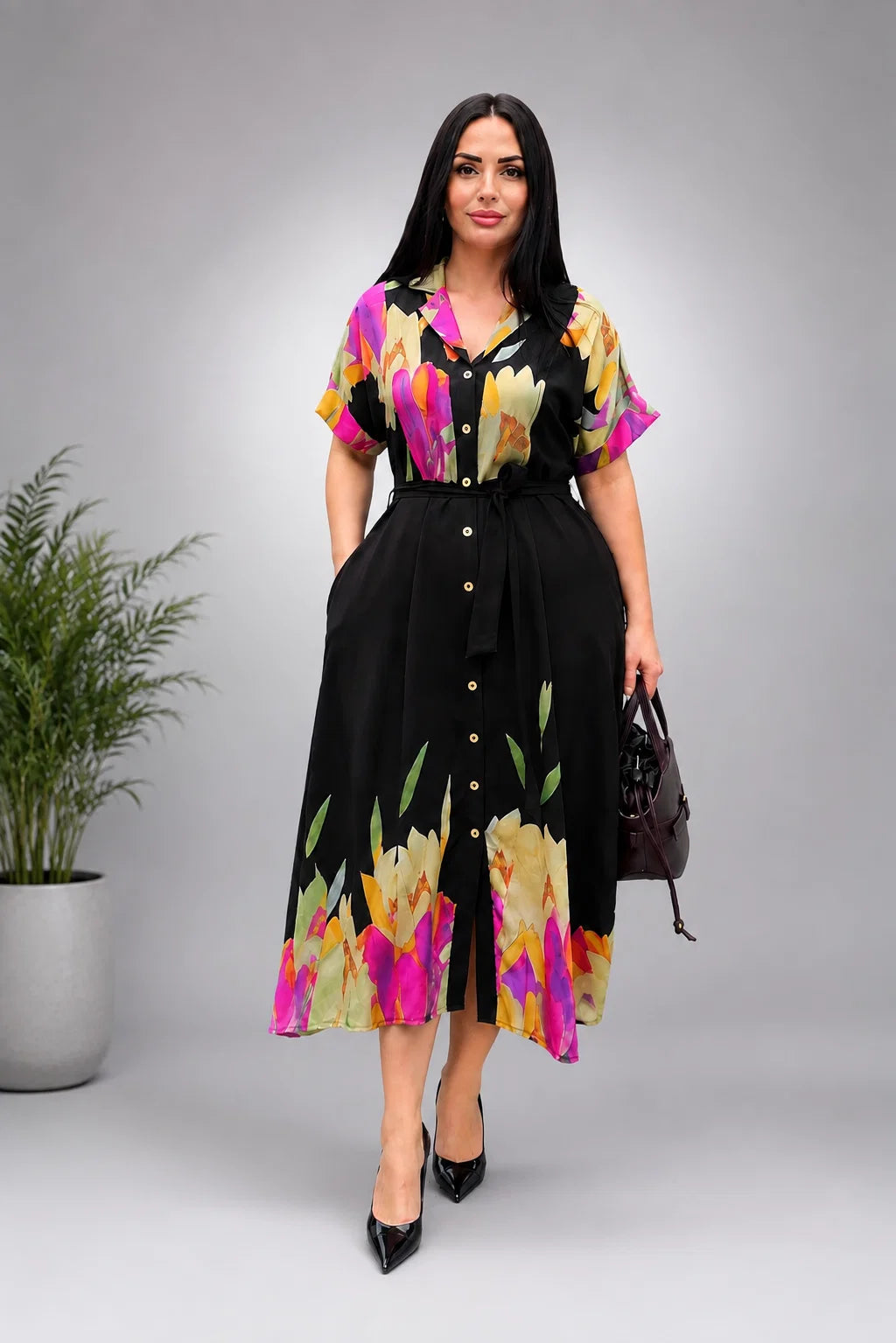 Flora Luxe Imported Rayon Maxi Dress