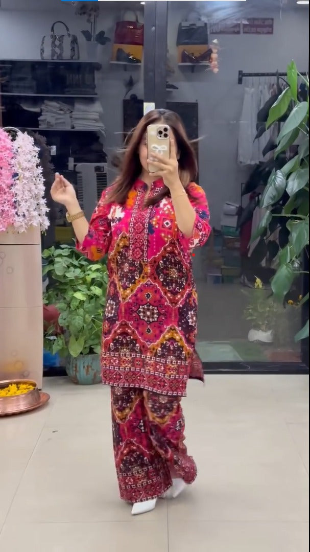 Premium Ethnic Printed Kurta Pant Set